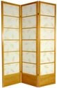 6 ft. Tall Botanic Shoji Screen w/ Solid Bottom - Shoji Screens